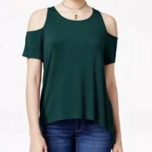 Hippie Rose (Brand New) Juniors' Cold-Shoulder Cozy Top Size S